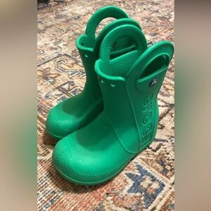 Toddler croc rain boots